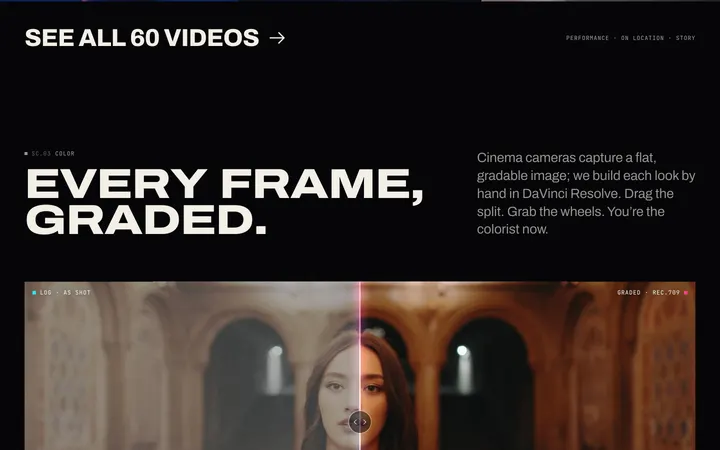 ahpmusicvideos.com, screen 3 of 12