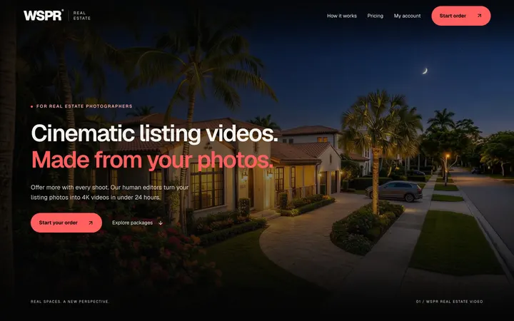 wsprrealestate.com, the top of the page