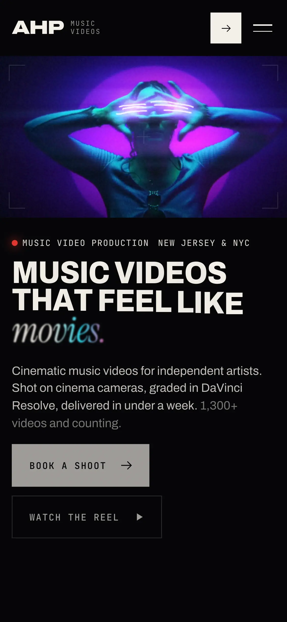ahpmusicvideos.com on a phone