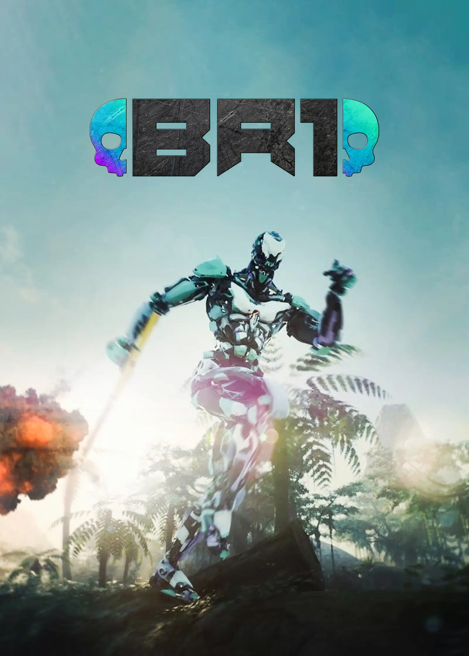 Cover concept: a droid in the jungle
