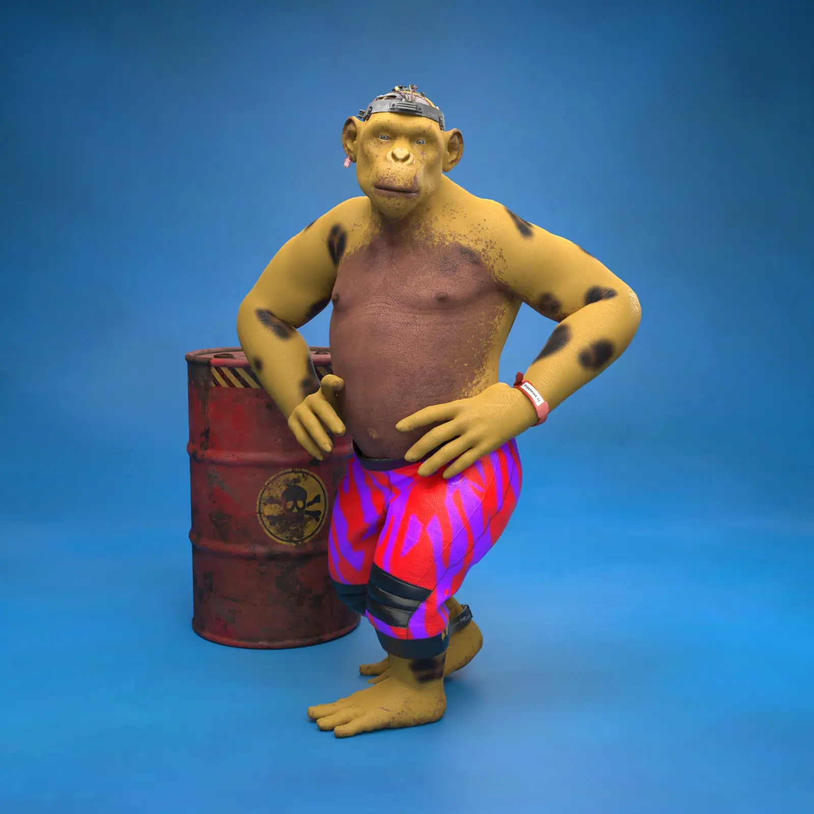 An ape portrait