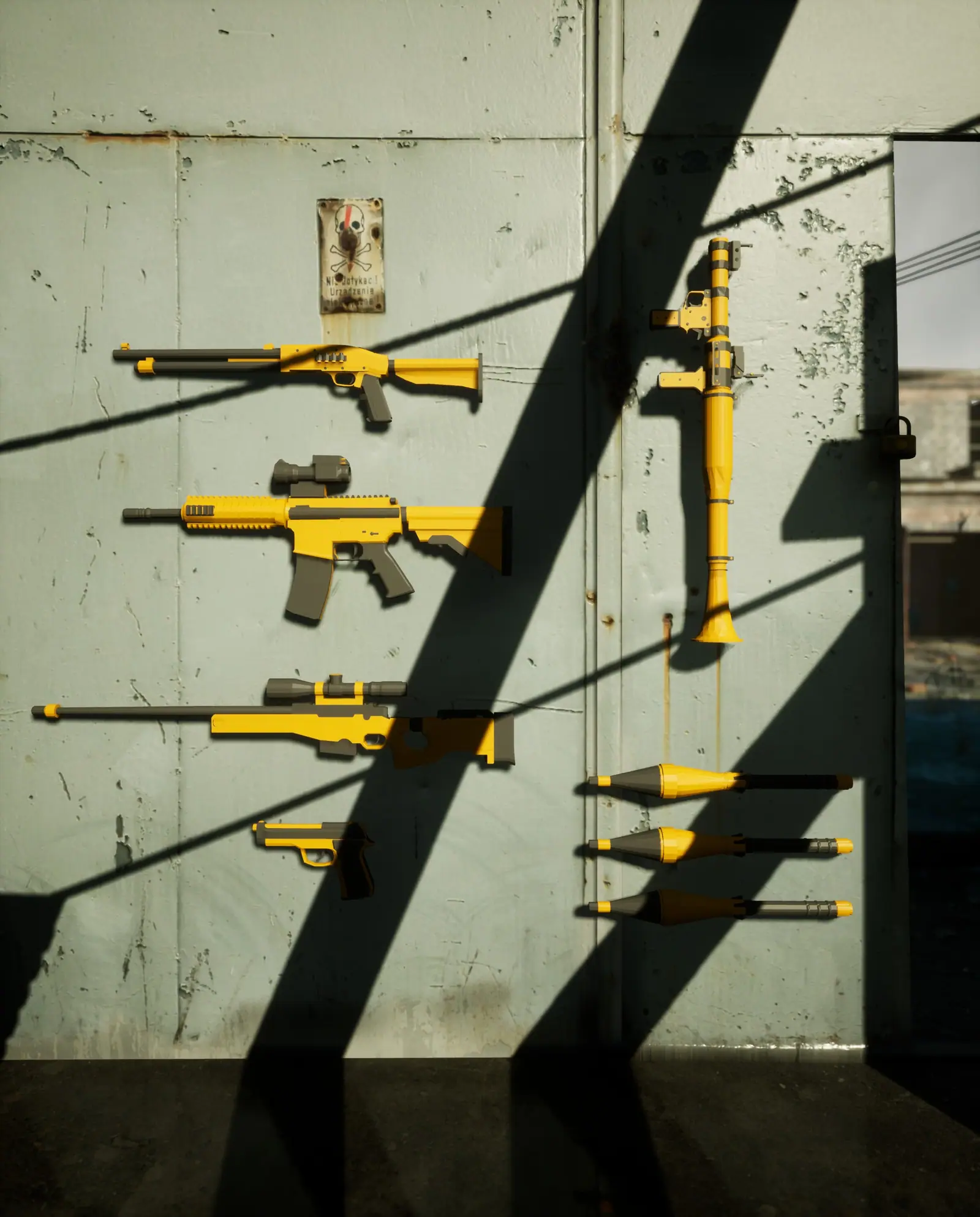 The weapon wall