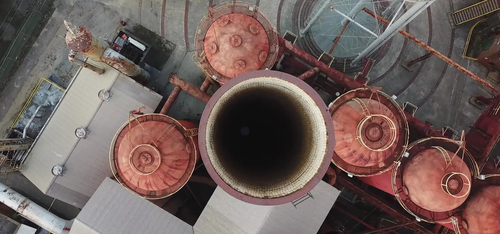Sloss Furnaces from directly above