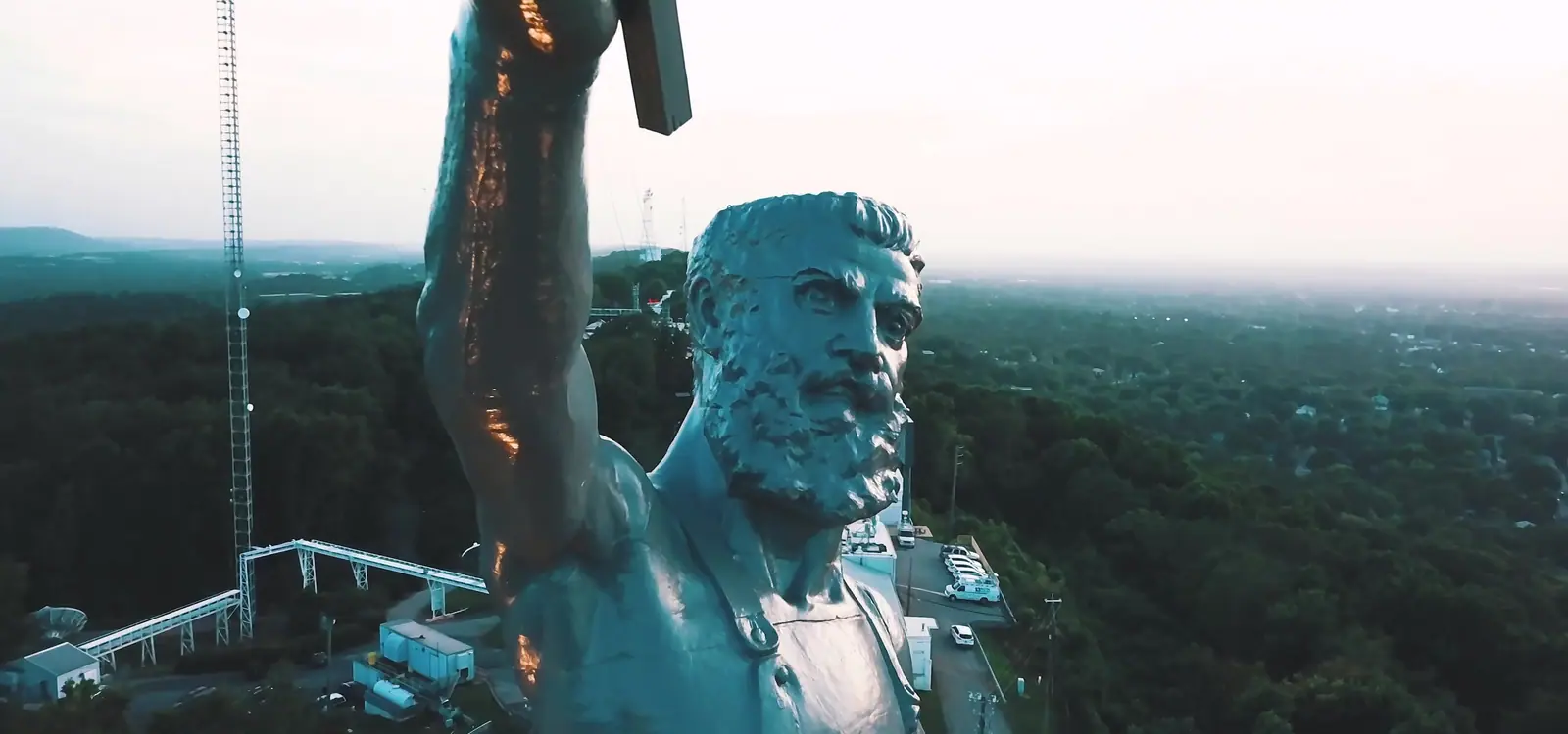 Vulcan, from the air